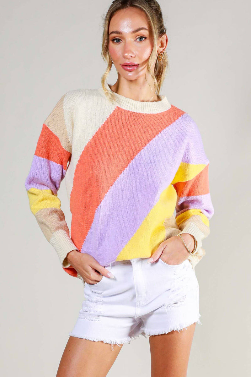 The Shane Colorblock Sweater