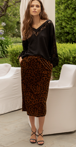 Nick Leopard Skirt