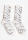Zebra Plush Socks