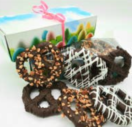 Easter Box of Chocolate Covered Ole Tyme Pretzels