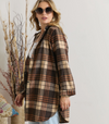 Be Wise Flannel Shirt Dress