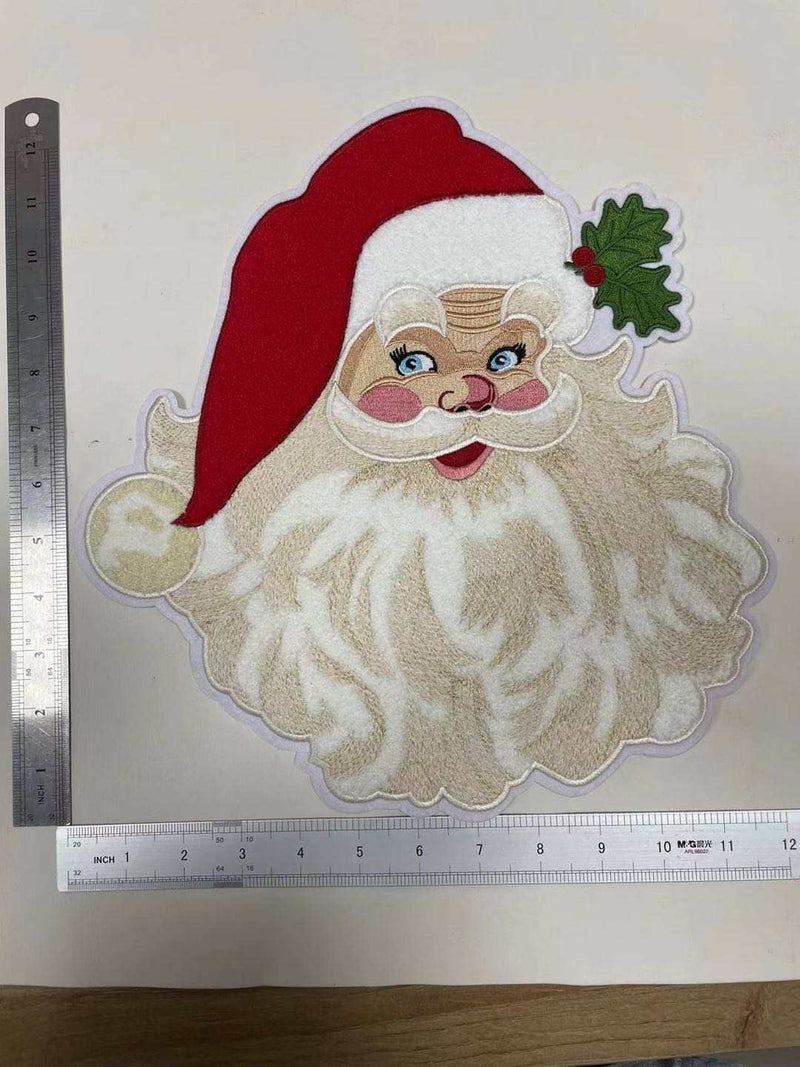 Large CHRISTMAS COLLECTION of Chenille Iron-on Patches