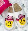 Pink Cowgirl Fuzzy Slippers