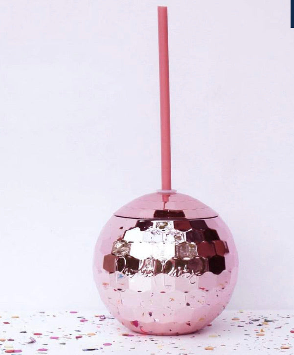 Rose Gold Disco Drink Cup