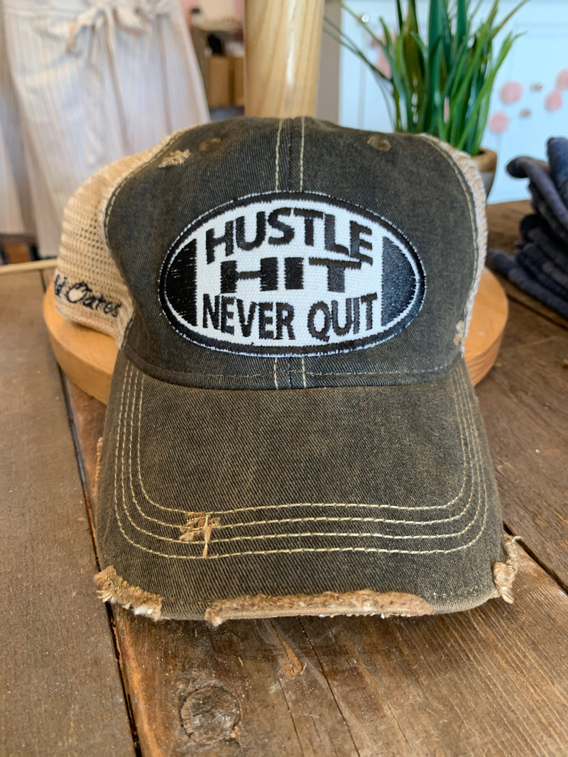 Hustle Hit Never Quit BB Hat