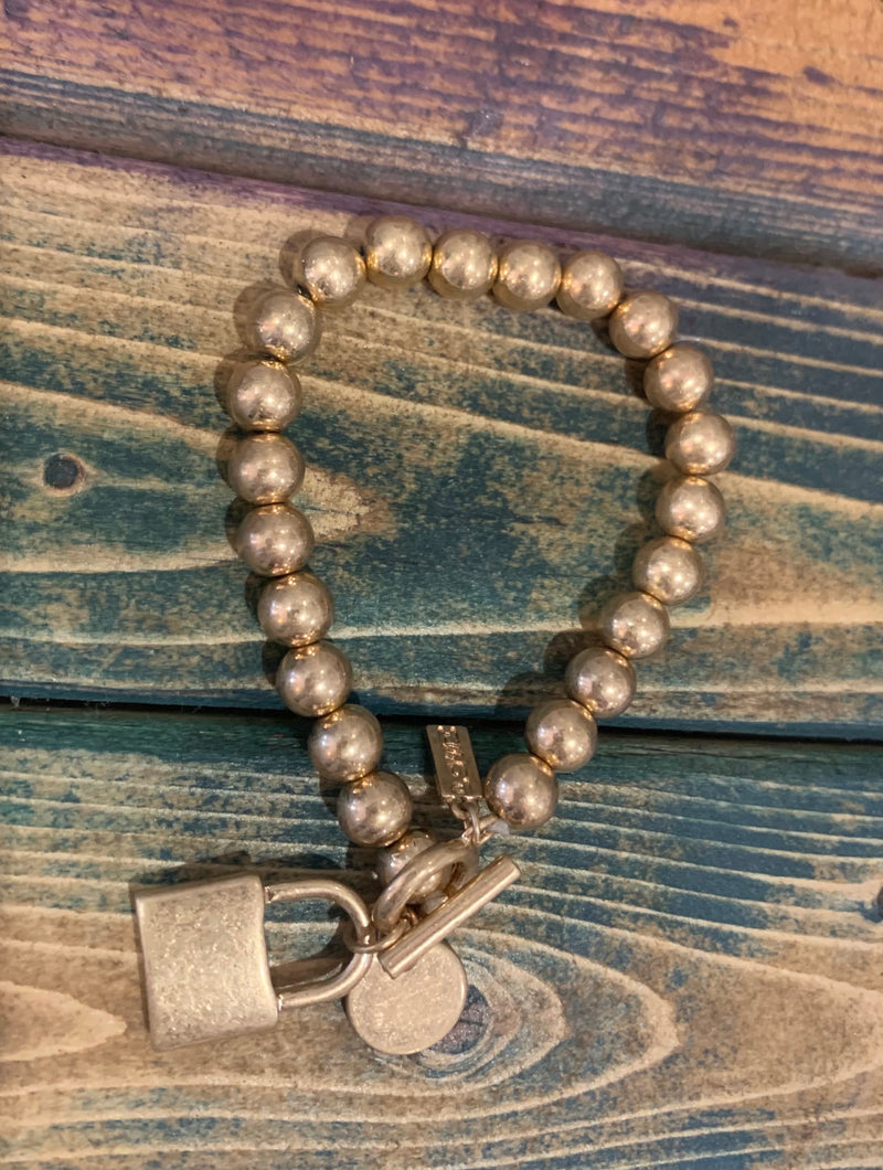Lock & Beads Bracelet